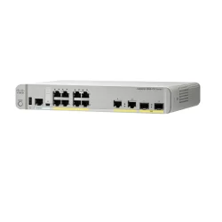 Cisco Catalyst 3560-CX 8 - port compact Switch Layer 3, POE- 8 x 10/100/1000 Ethernet Ports, 2 SFP&2GE uplinks- Data IP Base - Managed